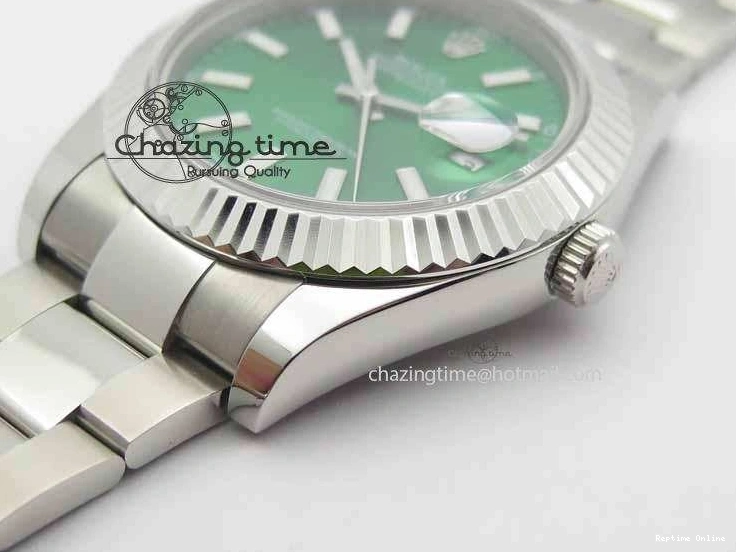 0202 DateJust II 41mm SS BP Maker Best Edition Green Dial On SS Bracelet SA AllSeason 3677